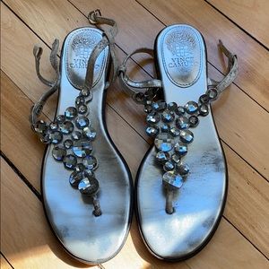 Vince Camuto strappy jeweled sandals